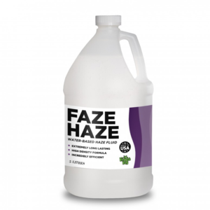FAZE HAZE® – Professional Water Based Haze Juice – For Antari F-1, F-5, F-7, Chauvet Professional AMHAZE 2 and Martin Compact Hazers